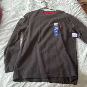 Black large polo by Ralph Lauren long shirt new with tags